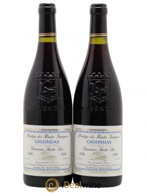 Gigondas Santa Duc Prestige des Hautes Garrigues 1998 - Lot de 2 Bouteilles