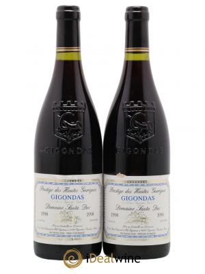 Gigondas Santa Duc Prestige des Hautes Garrigues 1998 - Lot de 2 Bouteilles