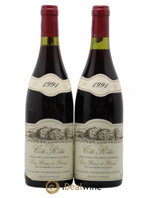 Côte-Rôtie Pierre Gaillard côte brune et blonde 1991 - Lot of 2 Bottles