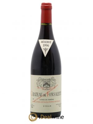 Côtes du Rhône Cuvée Syrah Château de Fonsalette  1996 - Lot de 1 Bouteille