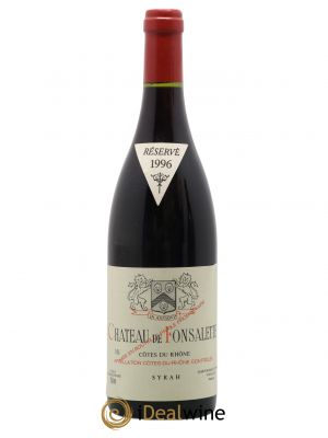 Côtes du Rhône Cuvée Syrah Château de Fonsalette  1996 - Lot de 1 Bouteille