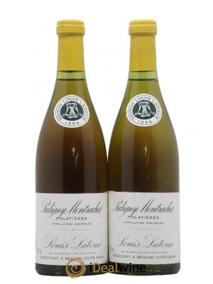 Puligny-Montrachet 1er Cru Les Folatières Louis Latour 1986 - Lot of 2 Bottles