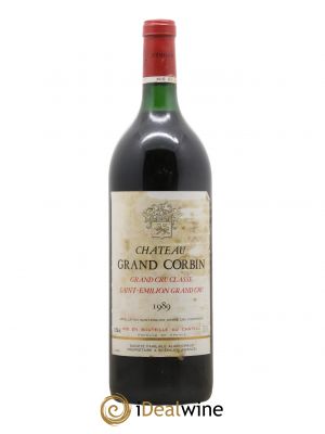 Château Grand Corbin Grand Cru Classé  1989 - Lot de 1 Magnum
