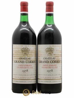 Château Grand Corbin Grand Cru Classé  1978 - Lot de 2 Magnums