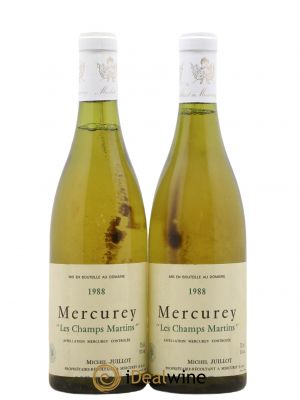 Mercurey 1er Cru Les Champs Martins Michel Juillot (Domaine) Juillot Charmes Martin 2000 - Lot of 2 Bottles