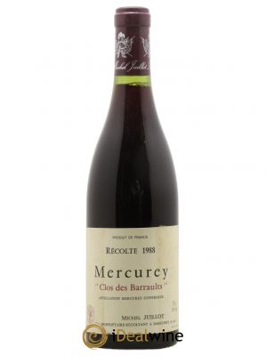 Mercurey 1er Cru Clos des Barraults Michel Juillot (Domaine)  1988 - Lot of 1 Bottle