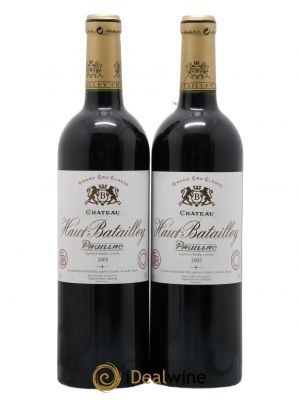 Château Haut Batailley 5ème Grand Cru Classé 2005 - Lot de 2 Bottles