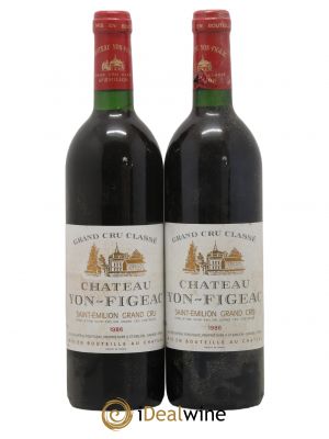 Château Yon Figeac Grand Cru Classé  1986 - Lot of 2 Bottles