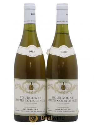 Hautes-Côtes de Nuits Hoffmann-Jayer (anciennement Jayer-Gilles)  1988 - Lot of 2 Bottles