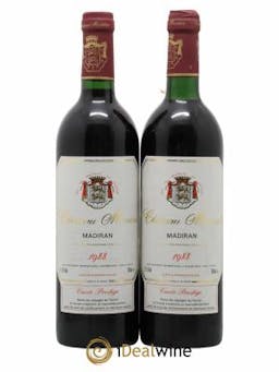 Madiran Château Montus-Prestige Alain Brumont  1988 - Lot of 2 Bottles