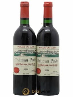 Château Pavie 1er Grand Cru Classé A  1986 - Lot of 2 Bottles