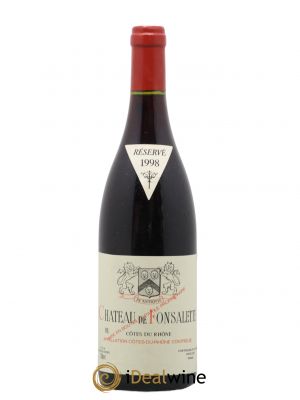 Côtes du Rhône Château de Fonsalette Emmanuel Reynaud  1998 - Lot of 1 Bottle