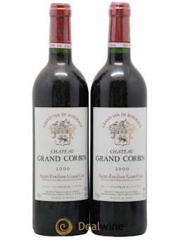 Château Grand Corbin Grand Cru Classé  2000 - Lot of 2 Bottles