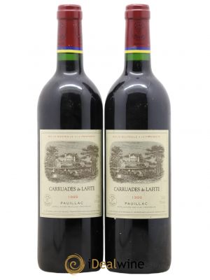 Carruades de Lafite Rothschild Second vin  1999 - Lot de 2 Bouteilles
