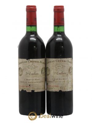 Château Cheval Blanc 1er Grand Cru Classé A  1974 - Lot of 2 Bottles