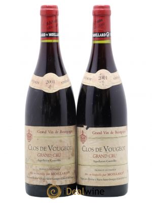 Clos de Vougeot Grand Cru Moillard 2001 - Lot of 2 Bottles