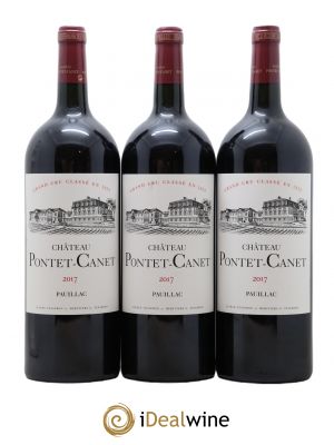 Château Pontet Canet 5ème Grand Cru Classé  2017 - Lot of 3 Magnums