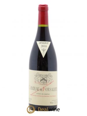Côtes du Rhône Château de Fonsalette Emmanuel Reynaud  2010 - Lot of 1 Bottle