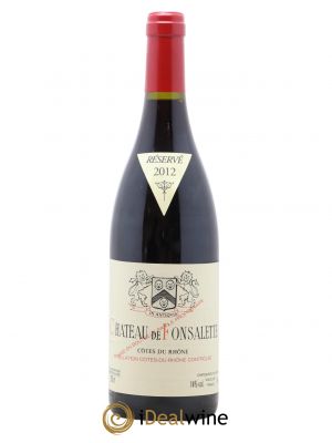 Côtes du Rhône Château de Fonsalette Emmanuel Reynaud 2012 - Lot de 1 Bottiglia