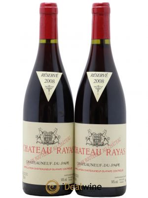 Châteauneuf-du-Pape Château Rayas Emmanuel Reynaud 2008 - Lot de 2 Flaschen