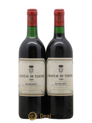 Château du Tertre 5ème Grand Cru Classé  1989 - Lot of 2 Bottles