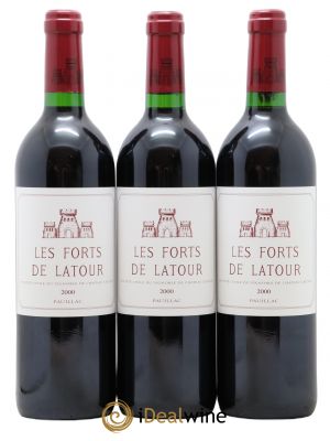 Les Forts de Latour Second Vin  2000 - Lot de 3 Bouteilles