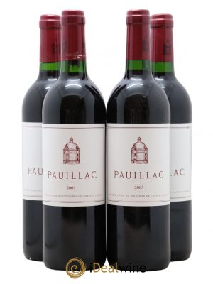 Pauillac de Château Latour  2003 - Lot of 4 Bottles