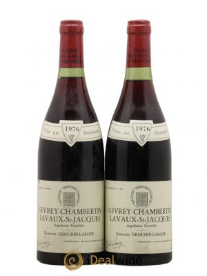 Gevrey-Chambertin 1er Cru Lavaut Saint-Jacques Domaine Drouhin-Laroze  1976 - Lot of 2 Bottles