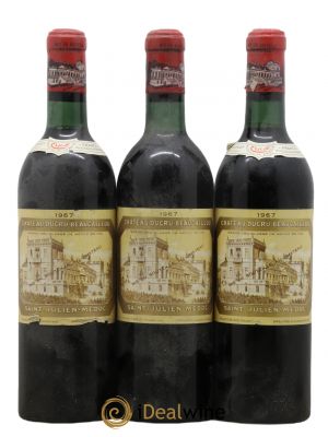 Château Ducru Beaucaillou 2ème Grand Cru Classé  1967 - Lot of 3 Bottles
