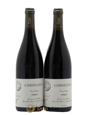 Vin de France Syrah Cordeloux Marie et Pierre Bénetière (Domaine)  2016 - Lot de 2 Bouteilles