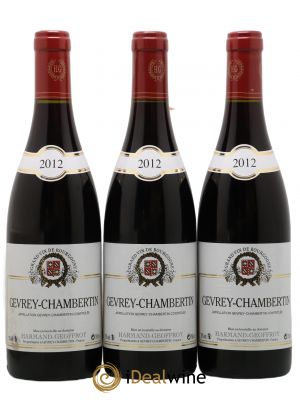 Gevrey-Chambertin Harmand-Geoffroy (Domaine)  2012 - Lot of 3 Bottles