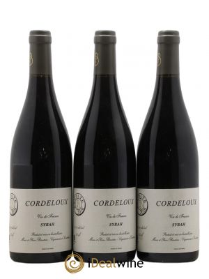 Vin de France Syrah Cordeloux Marie et Pierre Bénetière (Domaine) 2016 - Lot de 3 Bouteilles