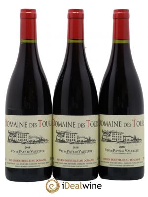 IGP Vaucluse (Vin de Pays de Vaucluse) Domaine des Tours Emmanuel Reynaud  2016 - Lot of 3 Bottles