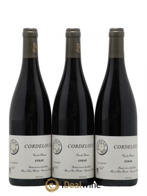 Vin de France Syrah Cordeloux Marie et Pierre Bénetière (Domaine) 2015 - Lot de 3 Bottles
