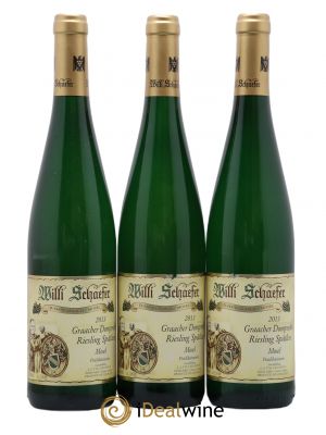 Allemagne Mosel-Saar Riesling Graacher Domprobst Spatlese Grosse Lage Willi Schaeffer 2013 - Lot of 3 Bottles