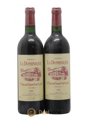 Château la Dominique Grand Cru Classé  1995 - Lot of 2 Bottles