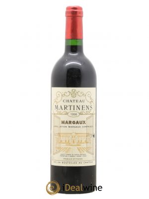 Château Martinens Cru Bourgeois  1998 - Lot of 1 Bottle
