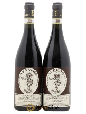 Amarone della Valpolicella DOC Classico Riserva Le Ragose (no reserve) 2011 - Lot of 2 Bottles