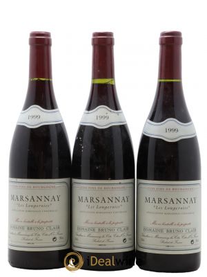 Marsannay Les Longeroies Bruno Clair (Domaine)  1999 - Lot of 3 Bottles
