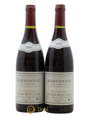 Marsannay Les Longeroies Bruno Clair (Domaine)  1999 - Lot of 2 Bottles