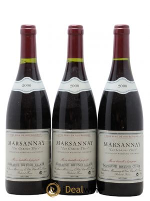 Marsannay Les Grasses Tetes Bruno Clair (Domaine)  2000 - Lot of 3 Bottles