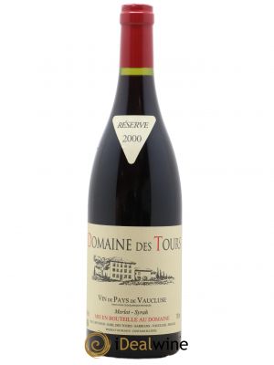 IGP Pays du Vaucluse (Vin de Pays du Vaucluse) Domaine des Tours Merlot-Syrah E.Reynaud (sans prix de réserve) 2000 - Lot de 1 Bouteille