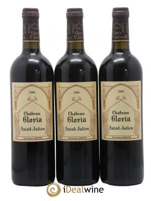 Château Gloria  2006 - Lot of 3 Bottles