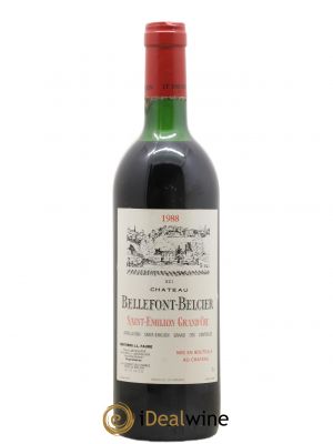Château Bellefont-Belcier Grand Cru Classé  1988 - Lot of 1 Bottle