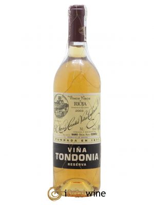 Rioja DOCa Reserva Vina Tondonia R. Lopez de Heredia 2003