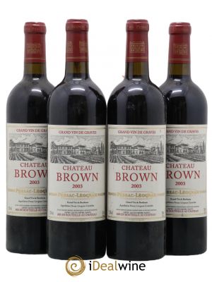 Château Brown  2003 - Lot de 4 Bouteilles