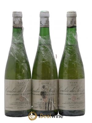 Savennières Clos de la Coulée de Serrant Vignobles de la Coulée de Serrant - Nicolas Joly (no reserve) 1983 - Lot of 3 Bottles