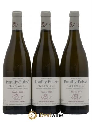 Pouilly-Fuissé Les Trois C Guffens-Heynen  2018 - Lot of 3 Bottles