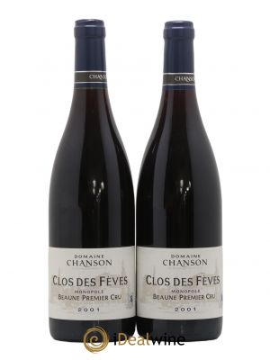 Beaune 1er Cru Clos des Fèves Chanson (no reserve) 2001 - Lot of 2 Bottles