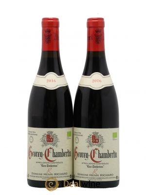 Gevrey-Chambertin Les Tuileries Domaine Henri Richard 2016 - Lot of 2 Bottles